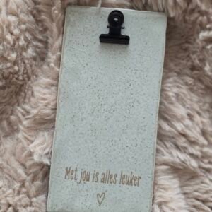 Tegeltje met fotoclip