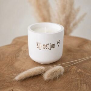 Kaars 'Blij met jou'.