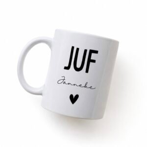 Mok 'juf' gepersonaliseerd