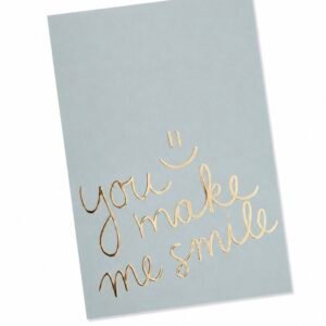 kaart 'you make me smile'.
