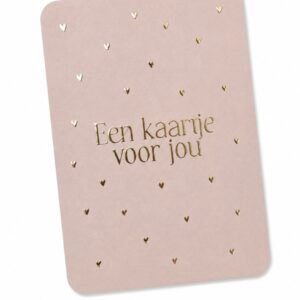 Kaartje 'Een kaartje voor jou'.