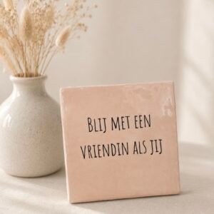 Tegeltje 'Blij met een vriendin als jij'