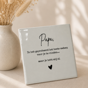 Tegeltje 'Cadeau Papa'