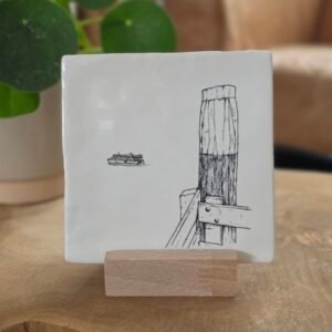 Tegeltje 'meerpaal'.